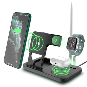 997 Cargador inalámbrico dos en uno, cargador inalámbrico con interfaz tipo C, soporte de carga inalámbrico, mesa de carga inalámbrica Adecuado para relojes y auriculares inalámbricos Bluetooth