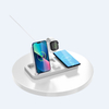 A06 Cargador inalámbrico 3 en 1 Estación de carga inalámbrica de pie Cargador inalámbrico Reloj despertador qi2 Cargador inalámbrico para teléfono inteligente Cargadores inalámbricos portátiles