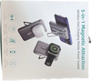 Soporte magnético 5 en 1 Carga rápida inalámbrica Cargador de coche inalámbrico de energía móvil Soporte de cargador inalámbrico Cargador inalámbrico qi2 Cargador rápido inalámbrico