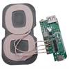 Módulo de bobina doble estándar de 10 W para bobinas de carga inalámbricas montadas en vehículos, módulo de carga inalámbrica, placa base de cargador inalámbrico, placa de circuito de cargador inalámbrico, módulo de bobina transmisora