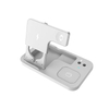Cargador inalámbrico 4 en 1 de 15 W plegable, plataforma de carga inalámbrica, soporte de carga inalámbrico, mesa de carga inalámbrica Adecuado para teléfonos móviles, relojes, auriculares Bluetooth