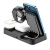 Cargo inalámbrico 4 en 1.15W Cargadores inalámbricos multifuncionales, soporte de carga inalámbrica, mesa de carga inalámbrica, para el reloj de auriculares Bluetooth de teléfonos móviles