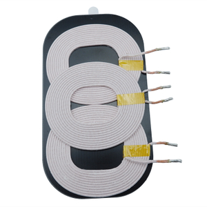 Módulo receptor de bobina de cargador inalámbrico Qi TX, 5W, 10W, 15W, 20W, 60W, 3 bobinas, para reloj inteligente, teléfono, carga inalámbrica para coche
