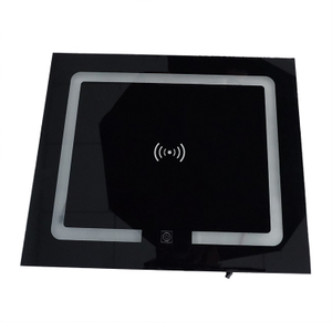 Panel de carga inalámbrico de mesa de noche multifuncional para hogar inteligente, estación de carga inalámbrica, mesa de carga inalámbrica Adecuado para teléfonos móviles, relojes, auriculares Bluetooth