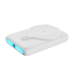 Banco de carga magnético de 5000 Mah, soporte de carga inalámbrico, carga inalámbrica del banco de energía, carga rápida del banco de energía inalámbrico portátil, para auriculares de teléfono móvil para acampar al aire libre