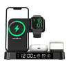 Cargo inalámbrico 4 en 1.15W Cargadores inalámbricos multifuncionales, soporte de carga inalámbrica, mesa de carga inalámbrica, para el reloj de auriculares Bluetooth de teléfonos móviles