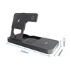 Cargador inalámbrico multifuncional 4 en 1 plegable, plataforma de carga inalámbrica, soporte de carga inalámbrico, mesa de carga inalámbrica, para teléfonos móviles, relojes, auriculares Bluetooth